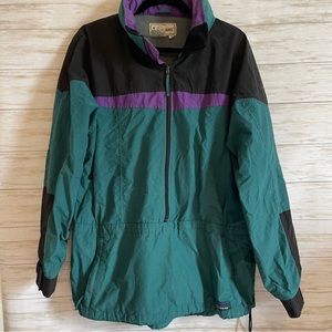 Vintage 80s L.L. Bean Windbreaker Anorak Zip Up Jacket
